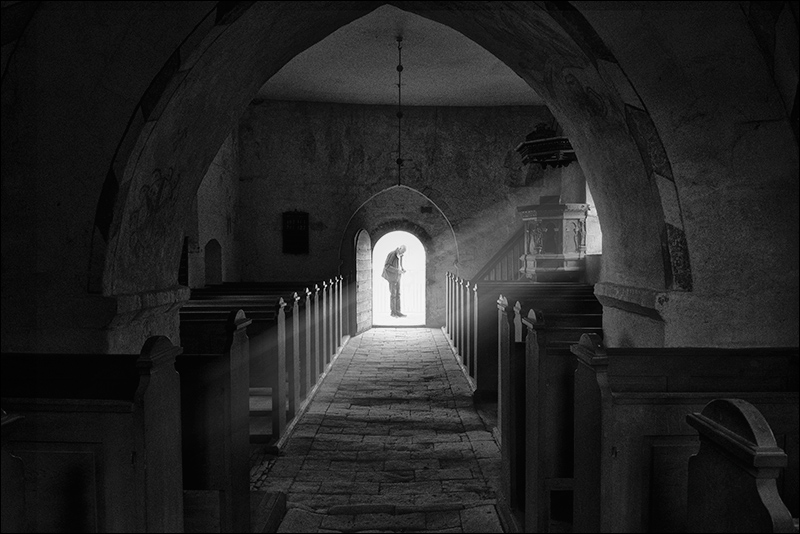Inside A Small Chapel At Stevns Klint