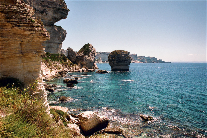 Bonifaçio - Coast With Cliff Line