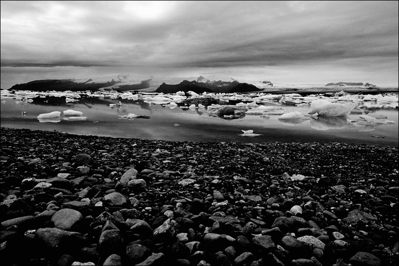 Stones on the Shore of Jökulsárlón