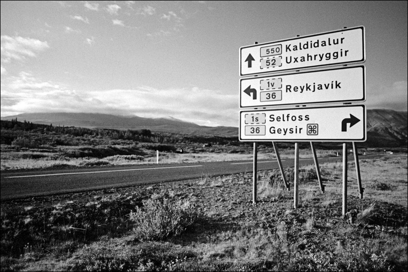 Near Þingvellir - Traffic Sign