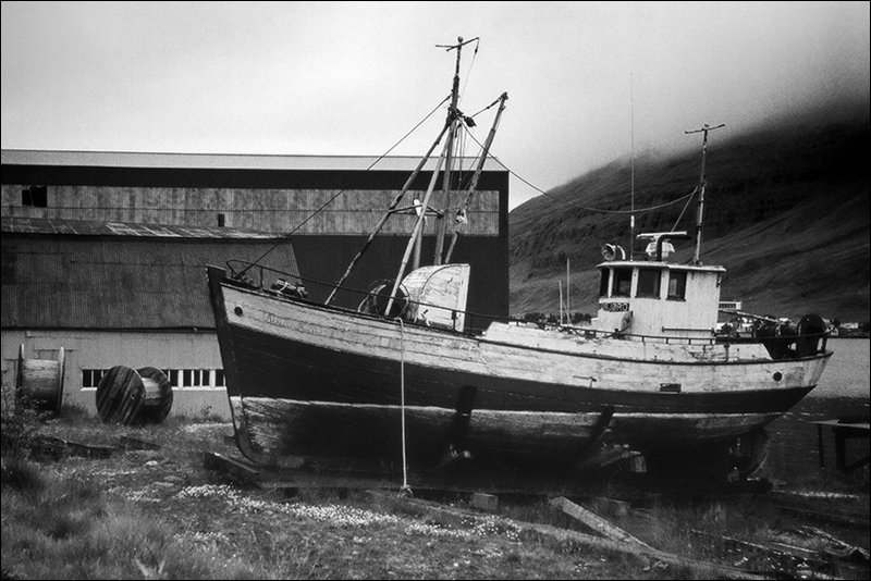 Seyðisfjörður- Old Ship at the Harbour
